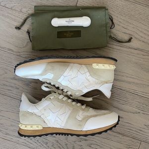 Valentino leather/suede sneakers
